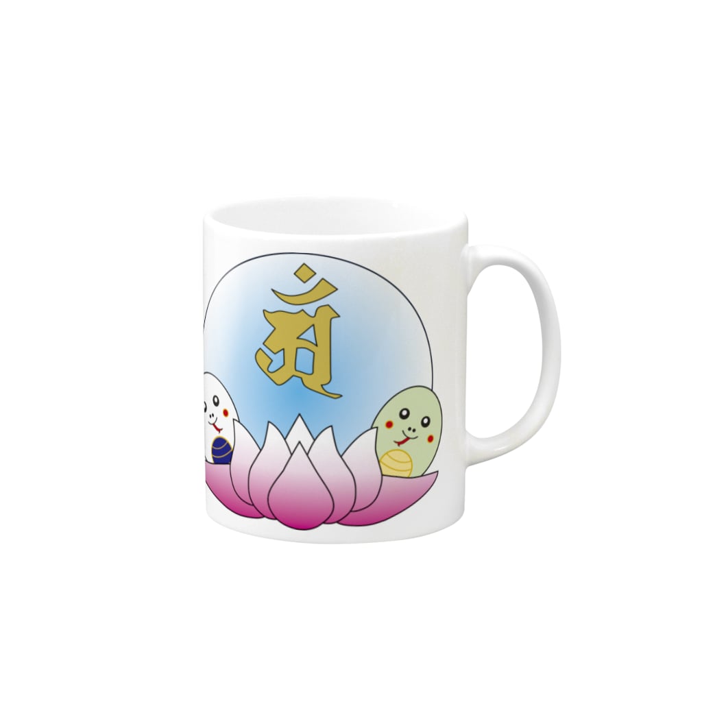 bonji_lotus_snake_mug