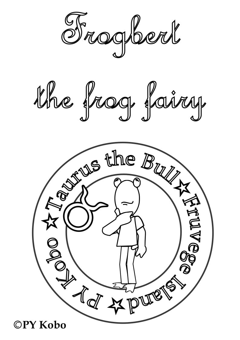 fruvege-colouring-frogbert-zodiac-taurus01